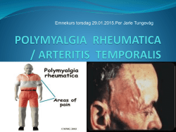 Polymyalgia revmatika og arteritis temporalis Per