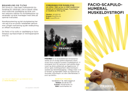 FACIO-SCAPULO- HUMERAL MUSKELDYSTROFI