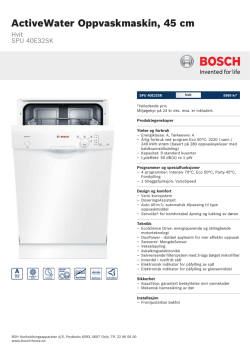 Bosch SPU 40E32SK