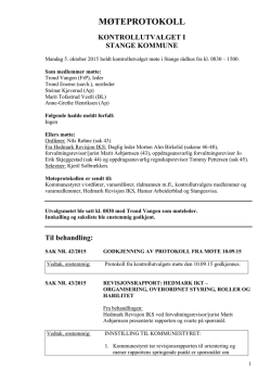 Protokoll PDF - Stange kommune
