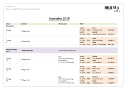 Månedsplan september 2015