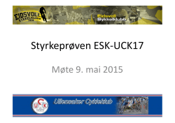presentasjon - Eidsvoll Sykkelklubb