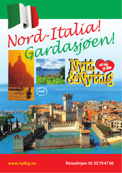 Nord-Italia! Gardasjøen!