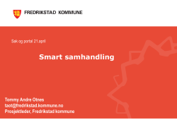 Smart samhandling - Fredrikstad kommune