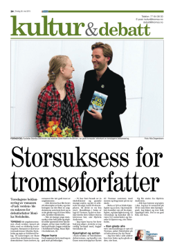 Storsuksess for Tromsø-forfatter