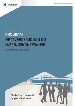 Program for konferansen - Buskerud fylkeskommune