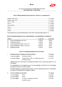 Landsoverenskomsten HK-SAMFO Lønnsbilag per 1.4.2015