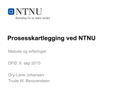 Prosesskartlegging ved NTNU