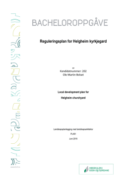 Reguleringsplan for Helgheim kyrkjegard