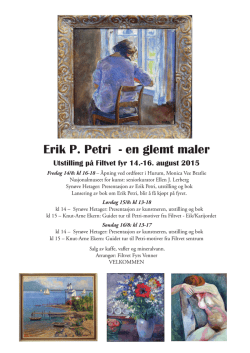 Erik P. Petri - en glemt maler