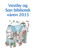 Program Bibliotekene i Vestby og Son våren 2015