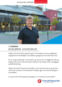 asbjørn johnsrud - Fremskrittspartiet