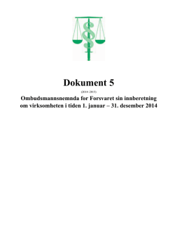 Dokument 5 - Stortinget