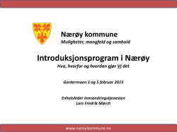 Introduksjonsprogram – Nærøy kommune
