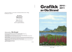 Ola Strand Grafikk 2010-2011 første og siste side