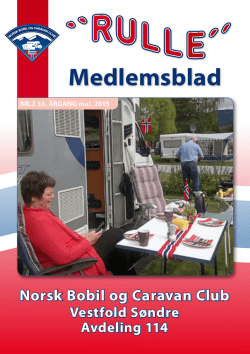 Rulle_Nr 2_2015 - Norsk Caravan Club