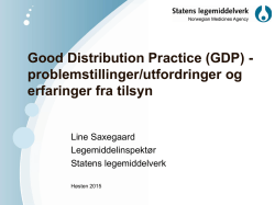 Line Saxegaard, Legemiddelverket