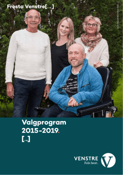 Valgprogram FrostaVenstre 2015-2019