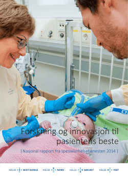 Forskning og innovasjon til pasientens beste - Helse Midt