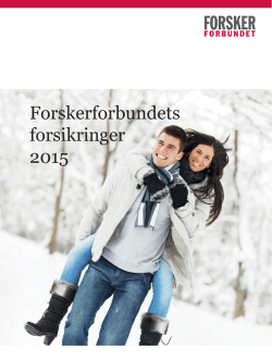 Forsikring 2015 - Forskerforbundet
