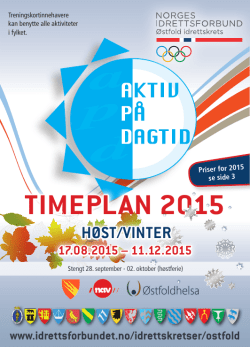 TIMEPLAN 2015