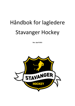 Håndbok for lagledere Stavanger Hockey april 2015