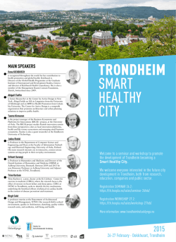 TRONDHEIM SMART HEALTHY CITY
