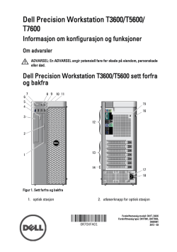 Dell Precision Workstation T3600/T5600/T7600 Informasjon om