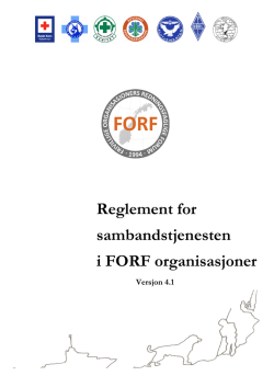 Reglement for sambandstjenesten i FORF organisasjoner, nivå 2