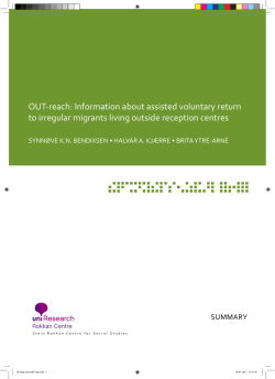 OUT-reach: Information about assisted voluntary return to