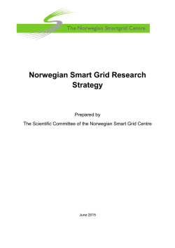 Norwegian Smart Grid Research Strategy