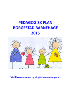 pedagogisk plan 2015