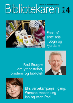 Bibliotekaren 2015-04 - Bibliotekarforbundet