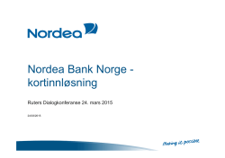 Nordea Bank Norge - kortinnløsning