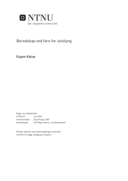 Beredskap ved fare for solslyng
