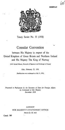 Consular Convention - UK Treaties Online