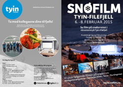 Snøfilm 2015 - TYIN FILEFJELL