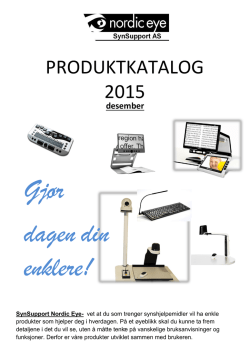 Produktkatalog  - Syn Support Nordic Eye