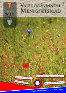 Våler kommune Årgang 75 PROGRAM for 17.mai