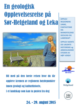 "En geologisk opplevelsesreise på Sør-Helgeland og Leka"