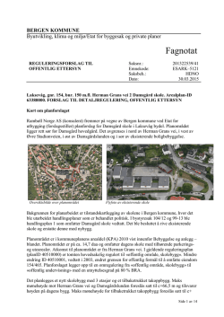 Fagnotat - Bergen kommune
