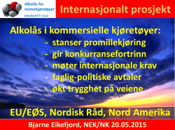 Norges Fagkomite for alkolås, NEK NK 20.05.2015