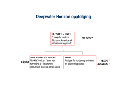 Deepwater Horizon oppfølging OLF/NOFO > DNV