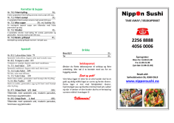 Velkommen! - Nippon Sushi