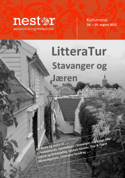 LitteraTur til Stavanger og Jæren