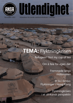 TEMA: Flyktningkrisen