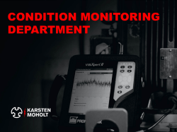 Karsten Moholt, Condition Monitoring