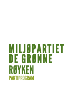 PARTIPROGRAM FOR RØYKEN MDG.rev.07.05.15