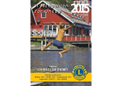 Lions Ons&oslash;ys hytteguide 2015