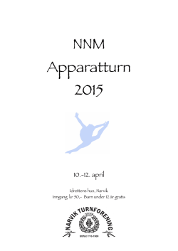 Hovedprogram NNM15 - Narvik Turnforening